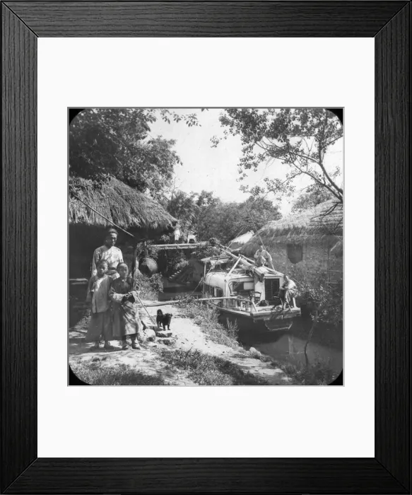 Framed Print : China - Foreign house-boat Framed Print : China - Foreign house-boat