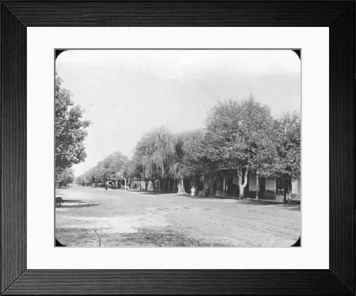Framed Print : South Africa Cape Colony - Wide Dusty Street Framed Print : South Africa Cape Colony - Wide Dusty Street