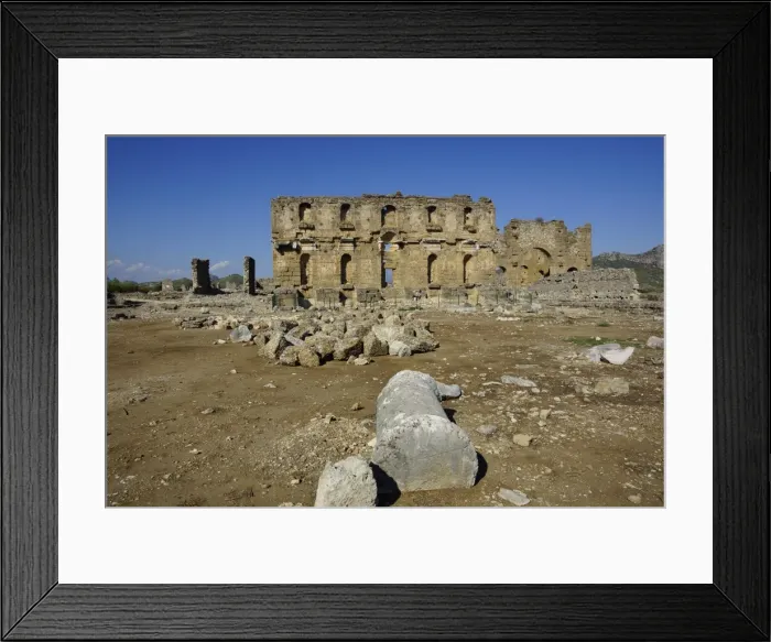 Framed Print : Turkey, Antalya east, Aspendos, Akropolis Framed Print : Turkey, Antalya east, Aspendos, Akropolis