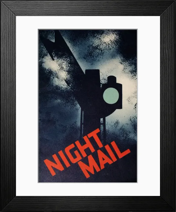 Framed Print : Poster, Night Mail