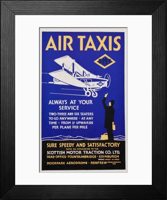 Framed Print : Poster, Air Taxis Framed Print : Poster, Air Taxis