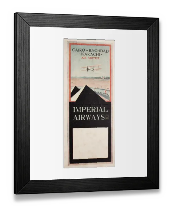 Framed Print : Cover design, Imperial Airways Framed Print : Cover design, Imperial Airways