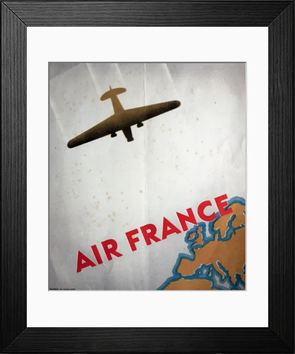 Framed Print : Poster, Air France Framed Print : Poster, Air France