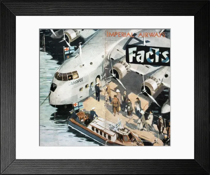 Framed Print : Poster, Imperial Airways Facts Framed Print : Poster, Imperial Airways Facts
