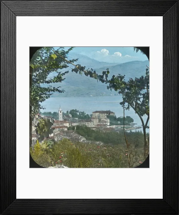 Framed Print : Italian Lakes - Baveno from the hills Framed Print : Italian Lakes - Baveno from the hills