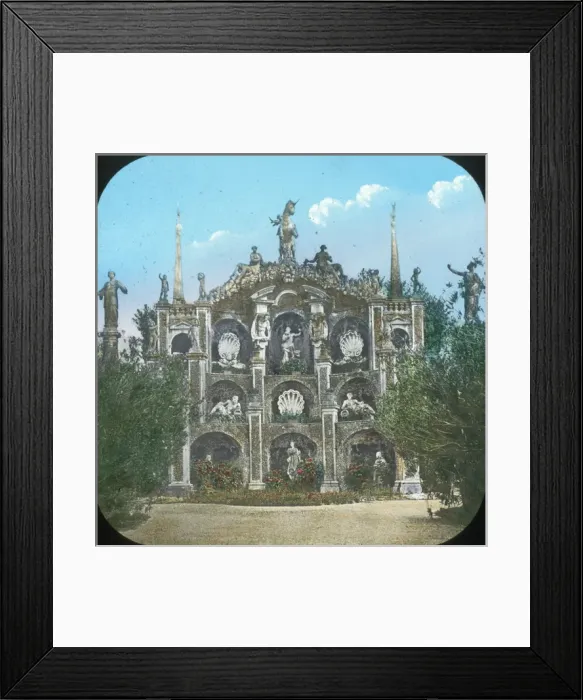 Framed Print : Italian Lakes - Grotto, Isola Bella Framed Print : Italian Lakes - Grotto, Isola Bella