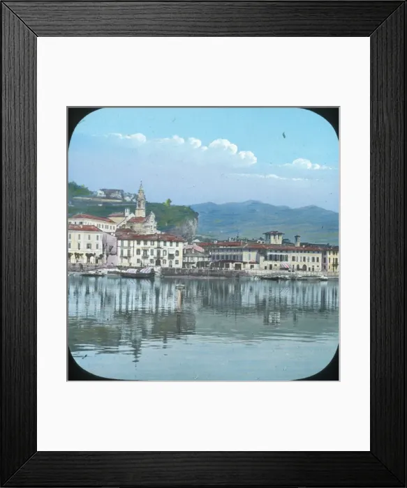 Framed Print : Italian Lakes - Arona from the lake Framed Print : Italian Lakes - Arona from the lake