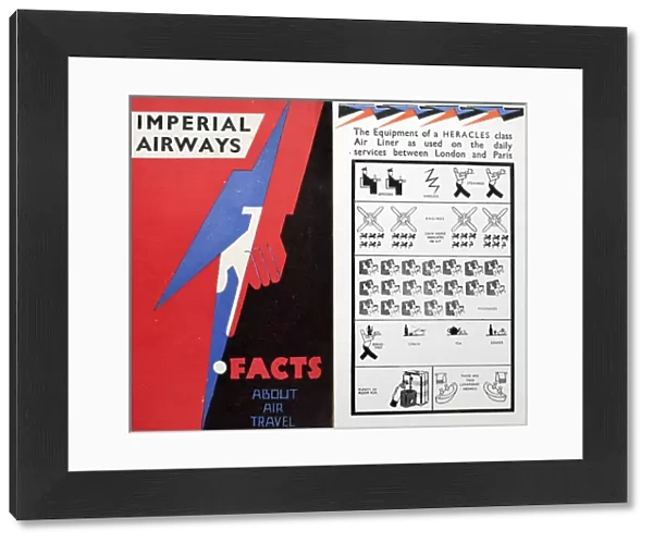 Leaflet, Imperial Airways, Facts About Air Travel