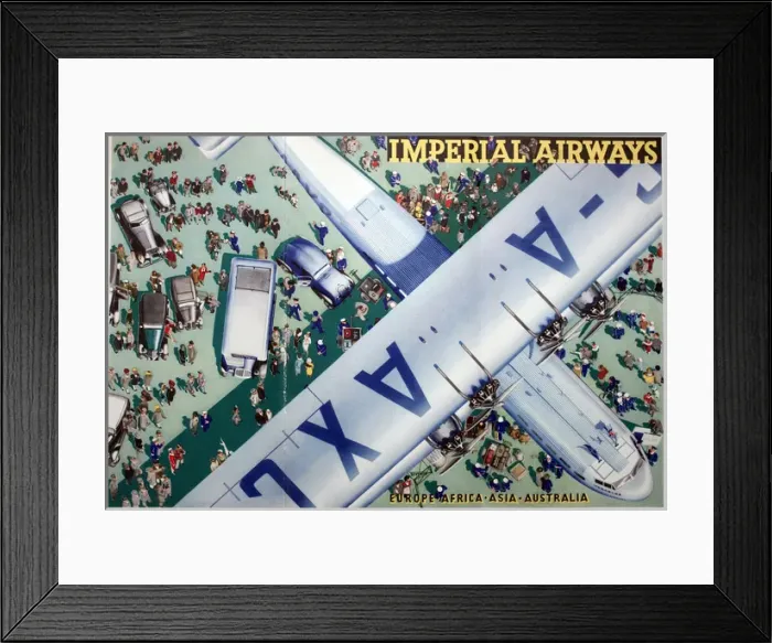 Framed Print : Poster, Imperial Airways Framed Print : Poster, Imperial Airways