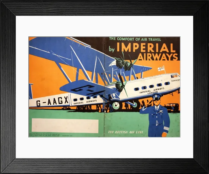 Framed Print : Cover design, Imperial Airways Framed Print : Cover design, Imperial Airways