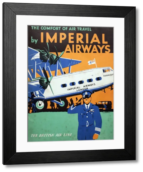 Framed Print : Poster, Imperial Airways Framed Print : Poster, Imperial Airways