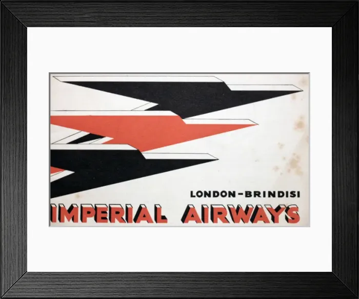 Framed Print : Poster, Imperial Airways Framed Print : Poster, Imperial Airways