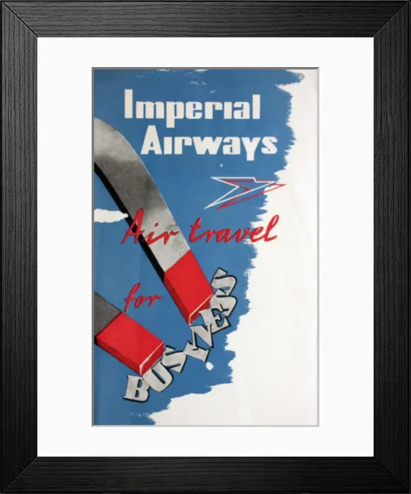 Framed Print : Poster, Imperial Airways Framed Print : Poster, Imperial Airways