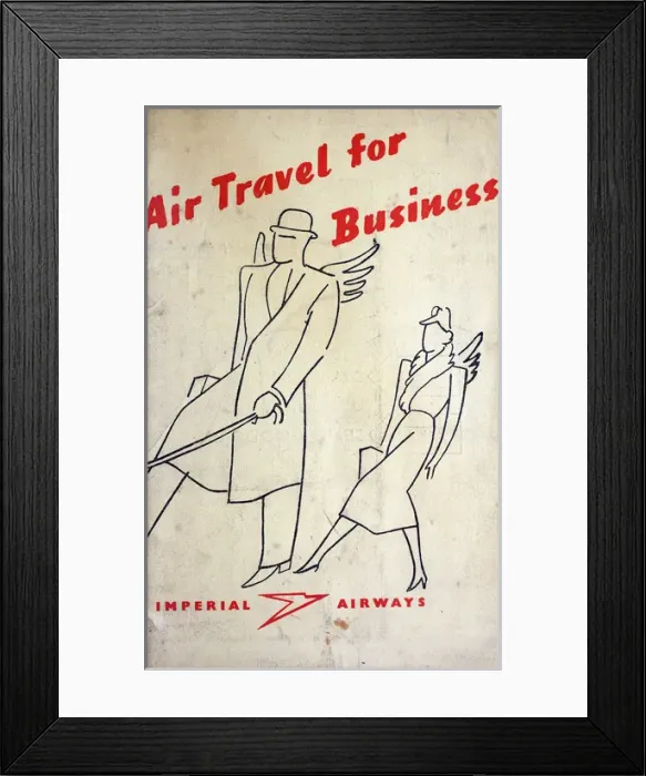 Framed Print : Poster, Imperial Airways Framed Print : Poster, Imperial Airways