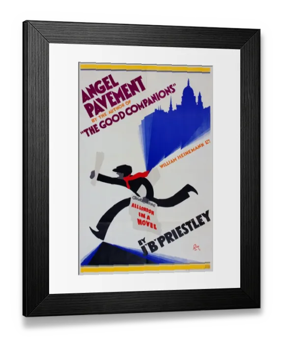 Framed Print : Poster, Angel Pavement, by J B Priestley Framed Print : Poster, Angel Pavement, by J B Priestley