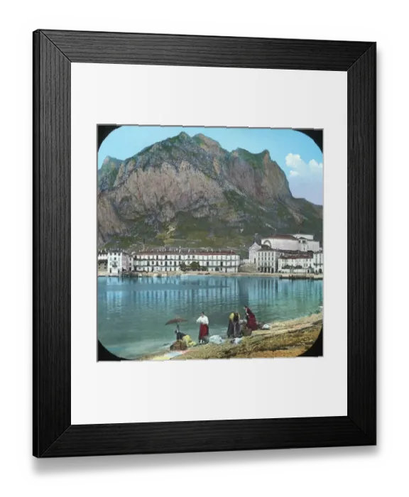 Framed Print : Italian Lakes - Shore of Lake Lecco Framed Print : Italian Lakes - Shore of Lake Lecco