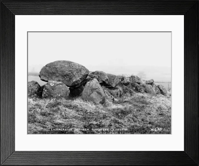 Framed Print : Cairngrania Kistvaen, Roughfort, Co Antrim Framed Print : Cairngrania Kistvaen, Roughfort, Co Antrim