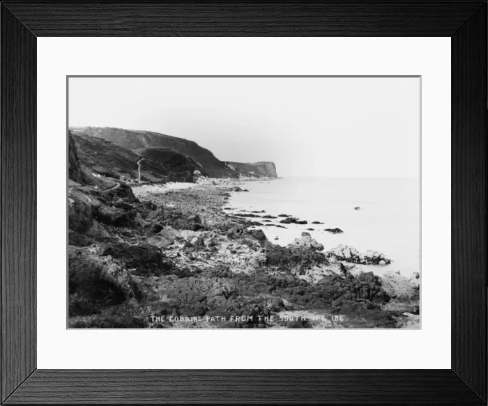 Framed Print : The Gobbins Path from the South Framed Print : The Gobbins Path from the South