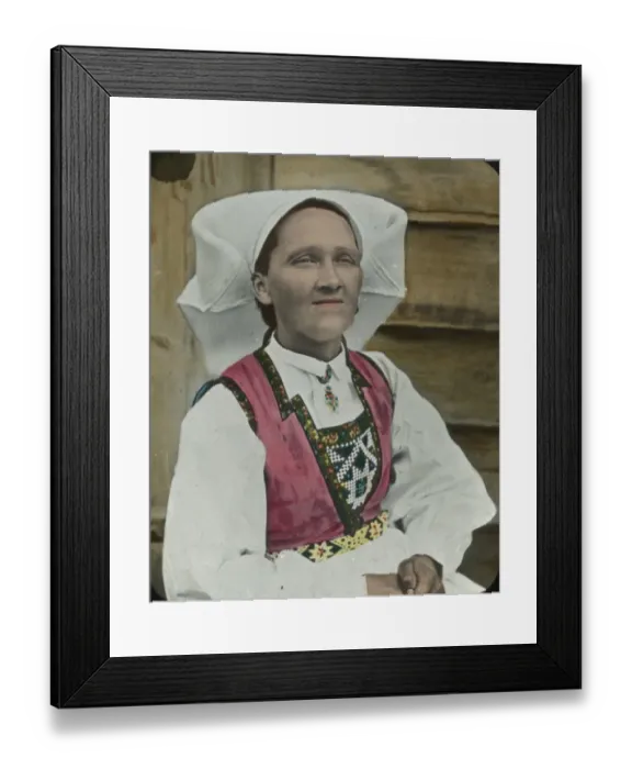 Framed Print : Western Norway - Married woman (- Hardangerfjord) Framed Print : Western Norway - Married woman (- Hardangerfjord)