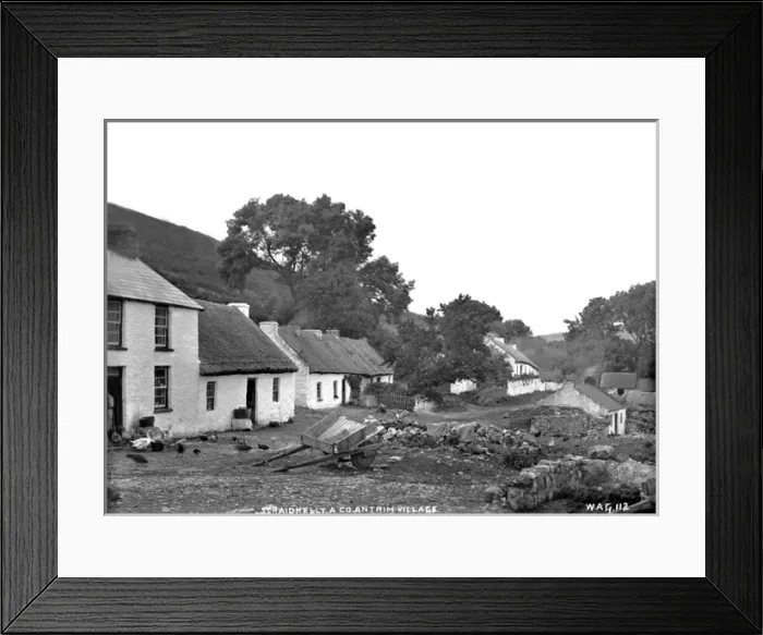 Framed Print : Straidkilly, a Co Antrim Village Framed Print : Straidkilly, a Co Antrim Village