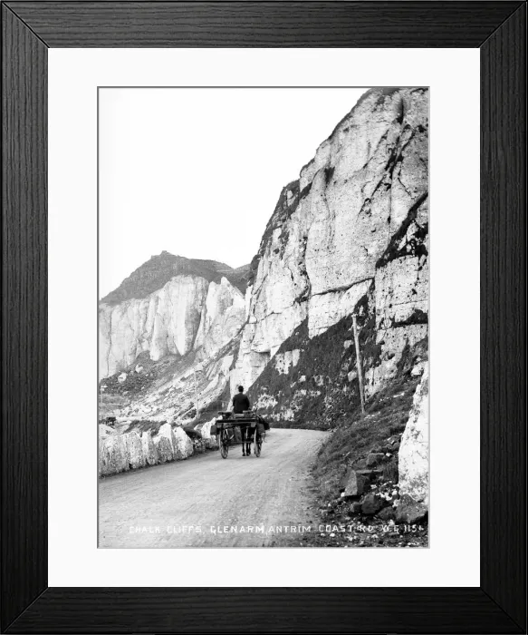 Framed Print : Chalk Cliffs, Glenarm, Antrim Coast Road Framed Print : Chalk Cliffs, Glenarm, Antrim Coast Road