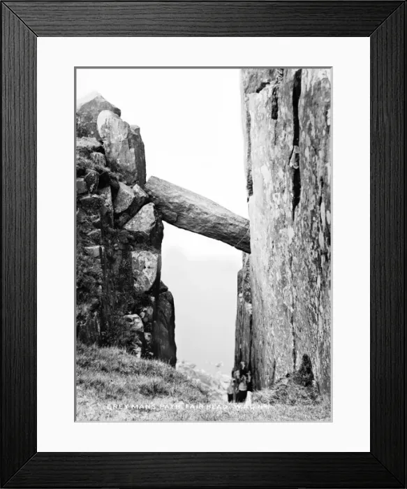 Framed Print : Grey Mans Path, Fair Head Framed Print : Grey Mans Path, Fair Head