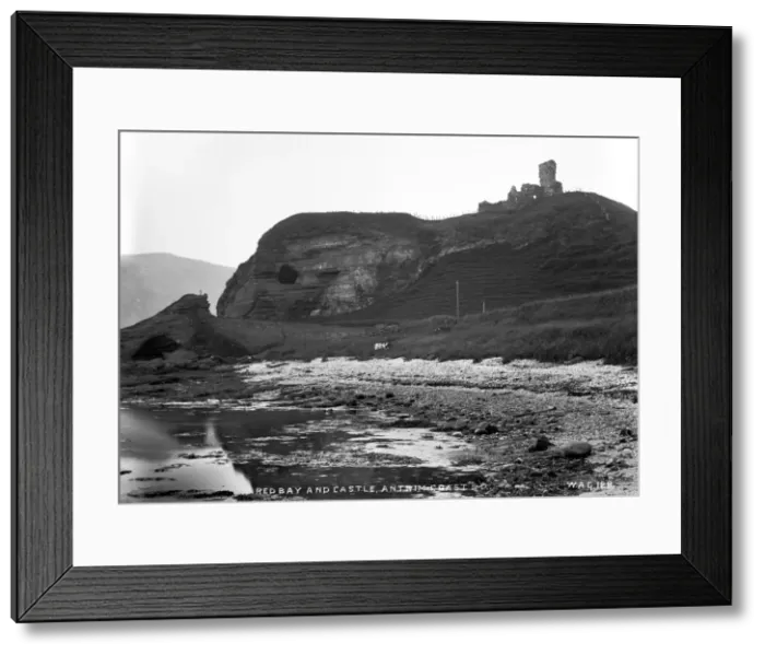 Framed Print : Red Bay and Castle, Antrim Coast Road Framed Print : Red Bay and Castle, Antrim Coast Road