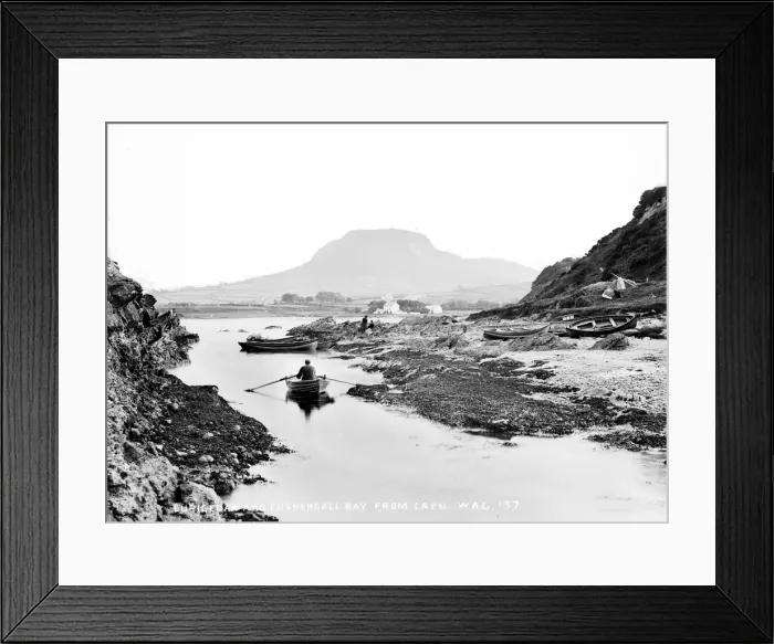 Framed Print : Lurigethan and Cushendall Bay from Layd Framed Print : Lurigethan and Cushendall Bay from Layd