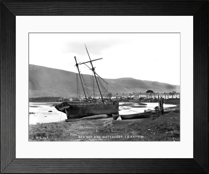 Framed Print : Red Bay and Waterfoot, Co Antrim Framed Print : Red Bay and Waterfoot, Co Antrim