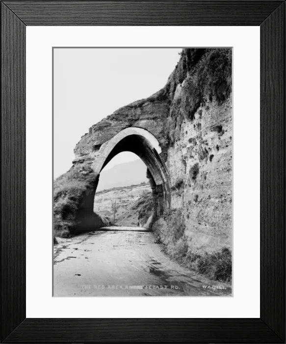Framed Print : The Red Arch, Antrim Coast Road Framed Print : The Red Arch, Antrim Coast Road