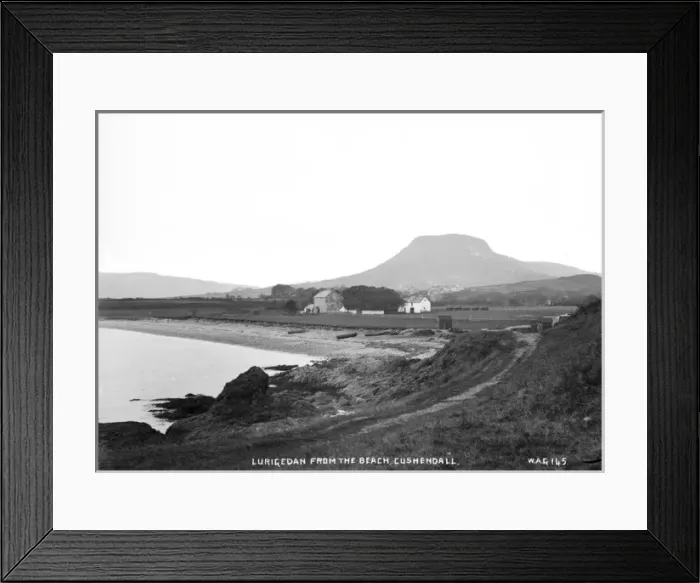 Framed Print : Lurigethan from the Beach, Cushendall Framed Print : Lurigethan from the Beach, Cushendall