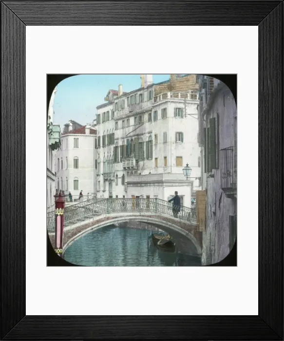 Framed Print : Venice, Italy - Bridge over a canal Framed Print : Venice, Italy - Bridge over a canal
