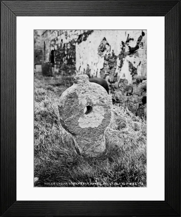 Framed Print : Holed Cross, Bonamargy Abbey, Ballycastle Framed Print : Holed Cross, Bonamargy Abbey, Ballycastle