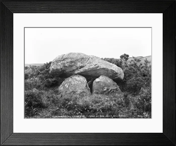 Framed Print : Cloghnaboghil Cromlech, (Stone of the Boy), Ballintoy Framed Print : Cloghnaboghil Cromlech, (Stone of the Boy), Ballintoy