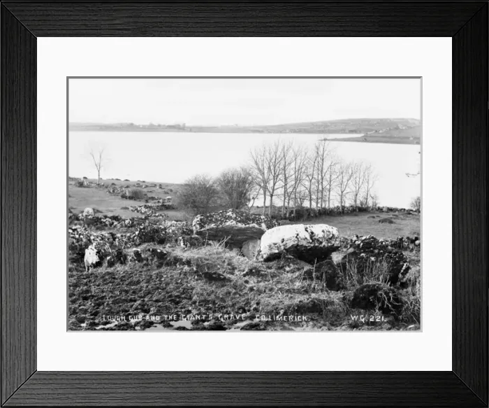 Framed Print : Lough Gur and the Giants Grave, Co Limerick Framed Print : Lough Gur and the Giants Grave, Co Limerick