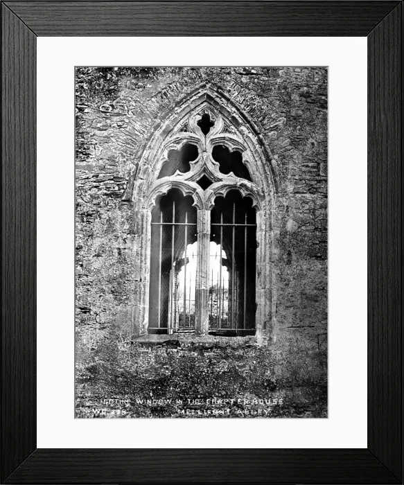 Framed Print : Gothic Window in the Chapterhouse, Mellifont Abbey Framed Print : Gothic Window in the Chapterhouse, Mellifont Abbey