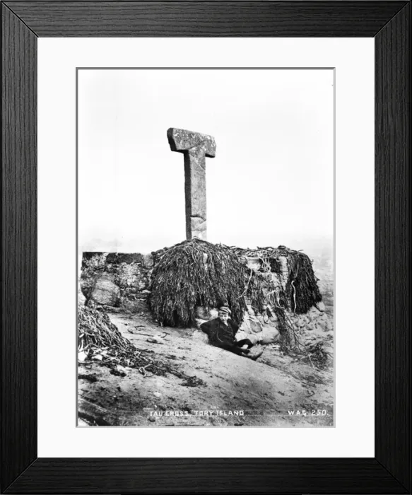 Framed Print : Tau Cross, Tory Island Framed Print : Tau Cross, Tory Island