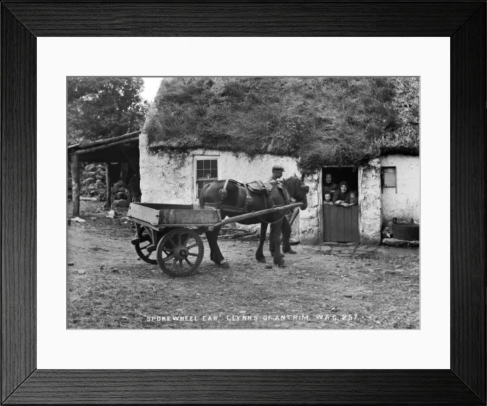 Framed Print : Spoke Wheel Car, Glynns of Antrim Framed Print : Spoke Wheel Car, Glynns of Antrim