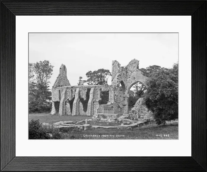 Framed Print : Greyabbey from the South Framed Print : Greyabbey from the South