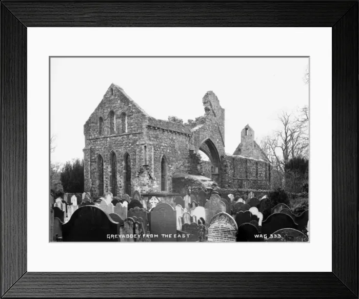 Framed Print : Greyabbey from the East Framed Print : Greyabbey from the East