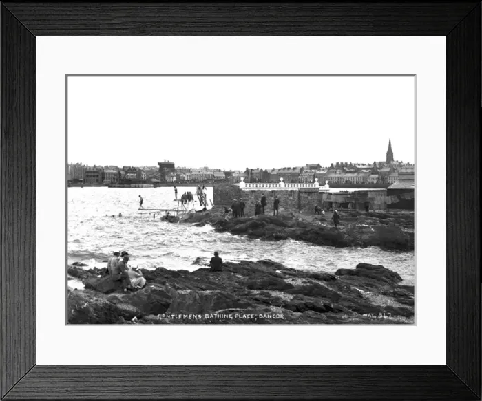 Framed Print : Gentlemens Bathing Place, Bangor Framed Print : Gentlemens Bathing Place, Bangor