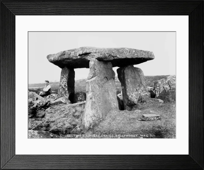 Framed Print : Broadstone Cromlech, Craigs, Ballymoney Framed Print : Broadstone Cromlech, Craigs, Ballymoney