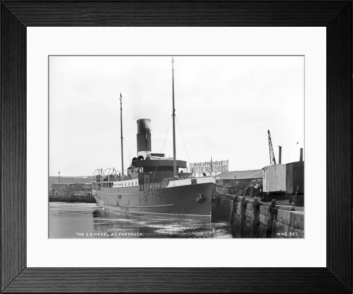 Framed Print : The Ss Hazel at Portrush Framed Print : The Ss Hazel at Portrush
