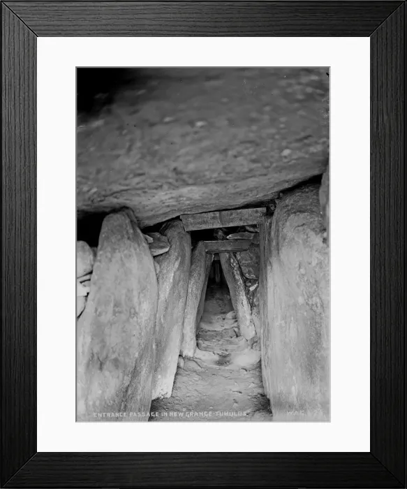 Framed Print : Entrance Passage in New Grange Tumulus Framed Print : Entrance Passage in New Grange Tumulus