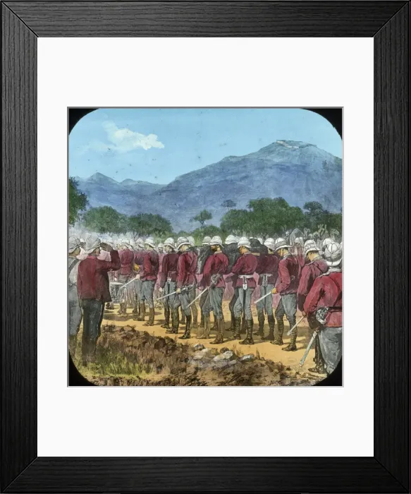Framed Print : Mahdist War - Sudan Campaign - Funeral of Sir Herbert Stewar Framed Print : Mahdist War - Sudan Campaign - Funeral of Sir Herbert Stewar