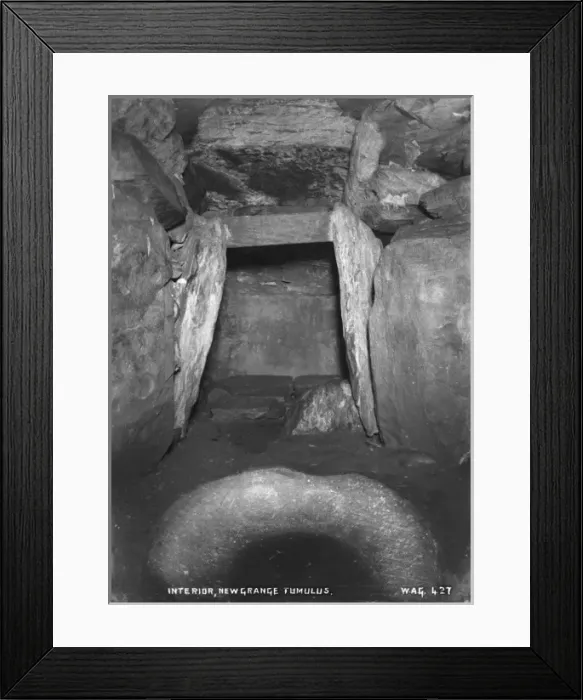 Framed Print : Interior, New Grange Tumulus Framed Print : Interior, New Grange Tumulus