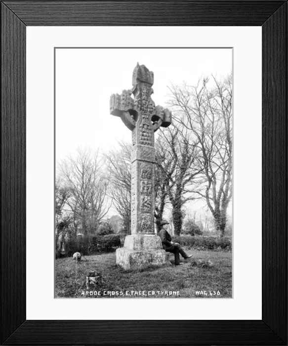 Framed Print : Arboe Cross, E Face, Co Tyrone Framed Print : Arboe Cross, E Face, Co Tyrone