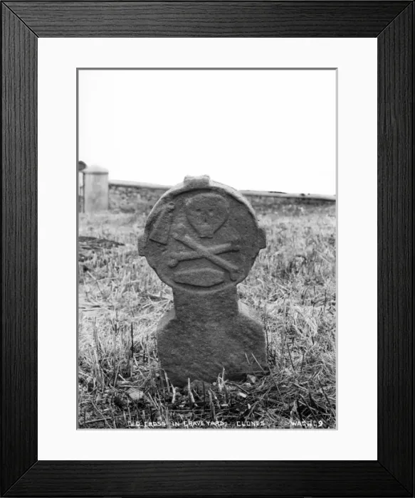 Framed Print : Old Cross in Graveyard, Clones Framed Print : Old Cross in Graveyard, Clones