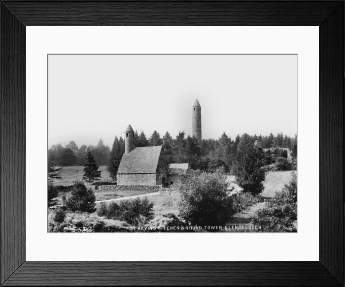 Framed Print : St Kevins Kitchen and Round Tower Framed Print : St Kevins Kitchen and Round Tower