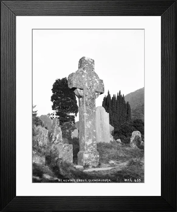Framed Print : St Kevins Cross, Glendalough Framed Print : St Kevins Cross, Glendalough